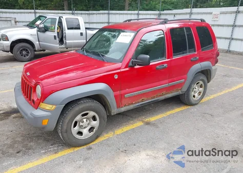 2005 Jeep Liberty Sport из США, поврежденный, VIN 1J4GL48K45W603390